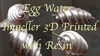 Resin 3D Printed Copper Egg Impeller Part 1 of 2