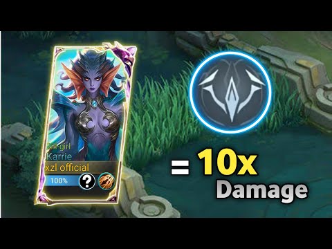 MUST TRY‼️ KARRIE ABUSING WAR CRY EMBLEM IN SOLO RANK GAME | MLBB