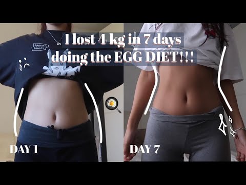 I lost 4 KG in 7 DAYS trying the EGG DIET | tips, diet, vlog