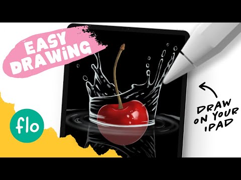 Anyone Can Draw This Cherry on an iPad in Procreate - Easy Tutorial