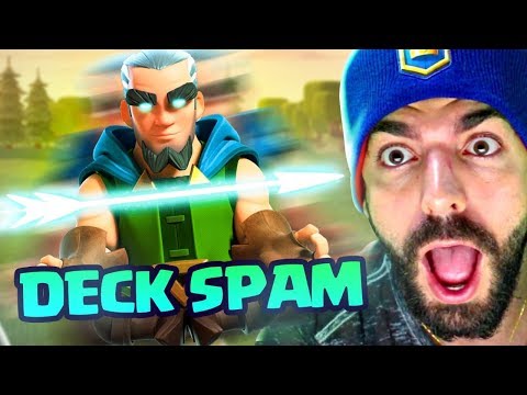 NOVO DECK SPAM COM ARQUEIRO MAGICO NO CLASH ROYALE!