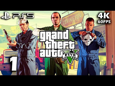 GTA 5 PS5 Enhanced Gameplay Walkthrough Part 1 (4K 60FPS RAY TRACING) - No commentary