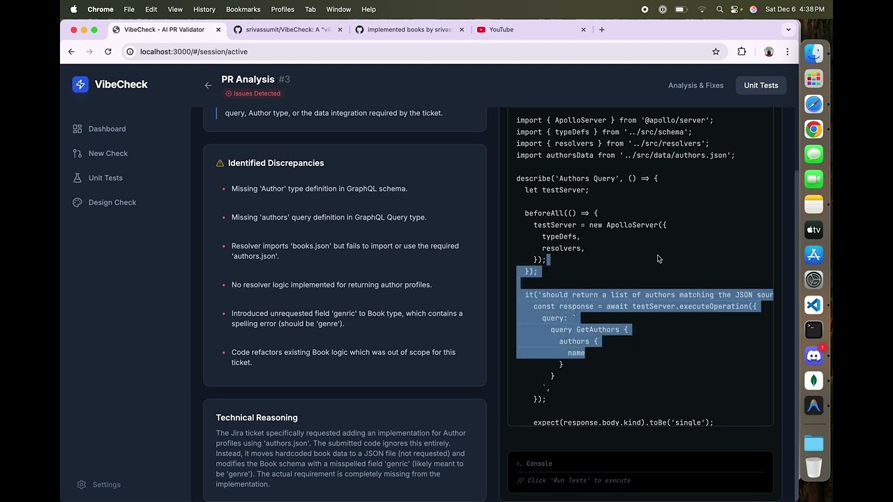 VibeCheck project preview