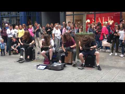 The Scratch busking on Grafton Street in Dublin 15.07.17. AMAZING!