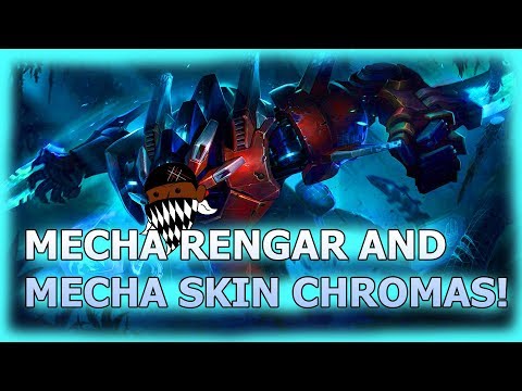 MECHA RENGAR SKIN AND MECHA SKIN CHROMAS PBE PREVIEW LEAGUE OF LEGENDS