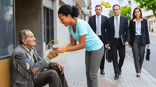 ELA LEVAVA CAFÉ TODOS OS DIAS PARA UM IDOSO NA RUA… ATÉ QUE, 3 ADVOGADOS BATERAM À SUA PORTA