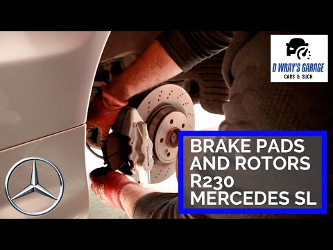SL55 AMG (R230) Brake pad change and rear rotor swap