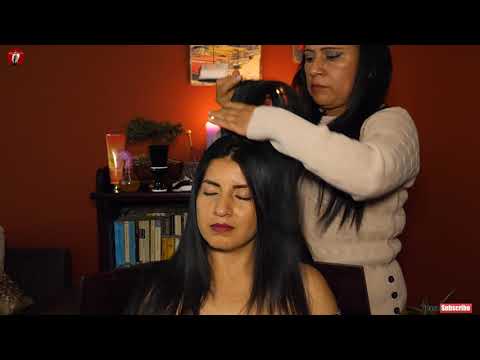 ASMR MARTHA,  RELAXING HAIR BRUSHING FOR SLEEP,  WHISPERING, ASMR MASSAGE,