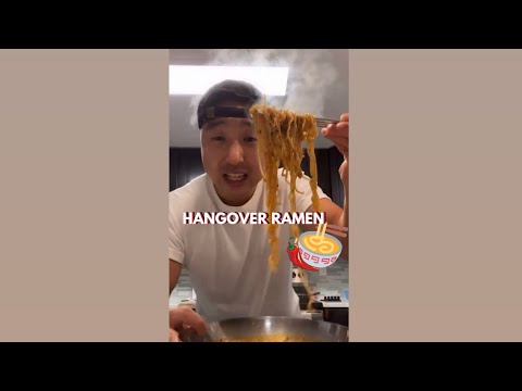 1 Minute Hangover Ramen 🍜👨🏻‍🍳🔥