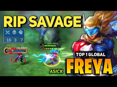 RIP SAVAGE! Freya Best Build 2022 [ Top 1 Global Freya Gameplay ] By Asick - Mobile Legends