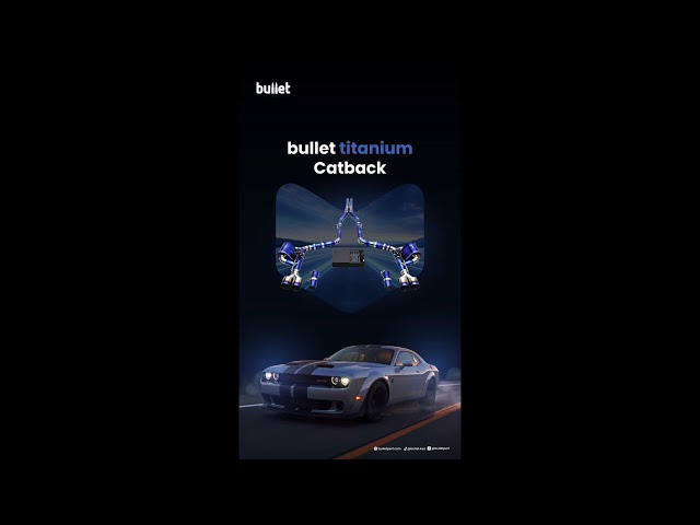 Titanium valvetronic valve Catback exhaust - Dodge Challenger Hellcat 2t +