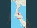 Bangkok Thailand to Kuala Lumpur Malaysia #bangkok #thiland #kualalumpur#malaysia #map#palestine#uae