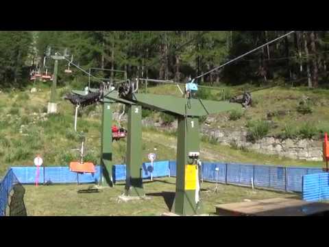 Discesa integrale seggiovia Marchisio "Alpe Burky - Belvedere" - Macugnaga (VB) / Sessellift / 纜車