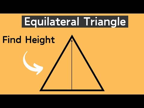 Finding the height of an equilateral triangle-Geometry Help