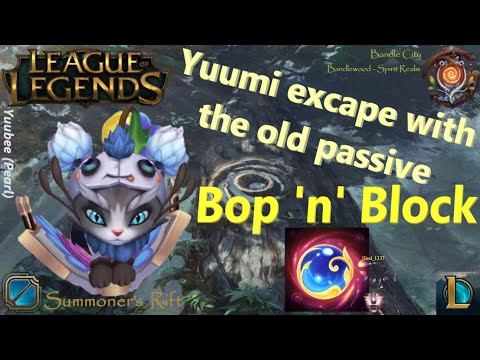 LoL - Yuumi escape with the old passive Bop 'n' Block | Yuubee Pearl Skin Chroma