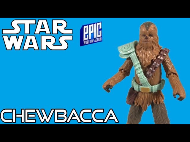 Vídeo relacionado con Star Wars Epic World of Action, Chewbacca, Figura de acción de 10 cm y Equipos