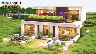 【マイクラ】モダンサバイバル拠点の作り方【マインクラフト】【建築講座】【Minecraft】