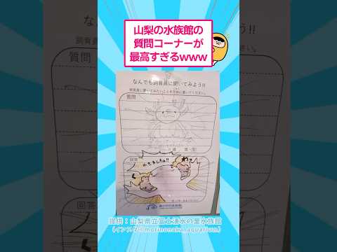 山梨の水族館の質問コーナーが最高すぎるwww #おもしろ #動物