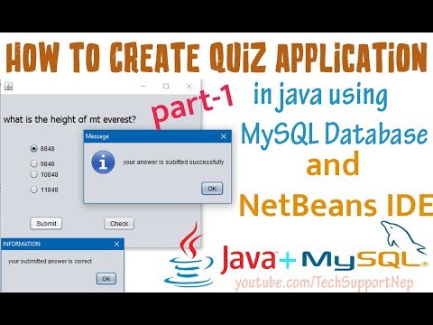 How to Create Quiz Application in Java Using MySQL...