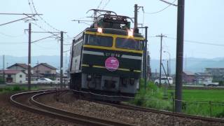 preview picture of video '[HD] 北陸本線の列車9本　高岡を走るトワイライトエクスプレスたち 2011.6.30'