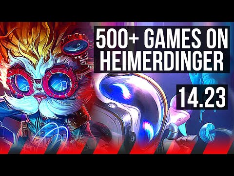 HEIMERDINGER vs FIZZ (TOP) | 500+ games | NA Master | 14.23