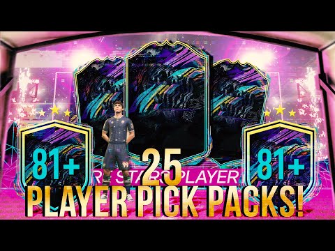 25 81+ PLAYER PICK PACKS! - MORE BIG PULLS! - FIFA 21 FUTURE STARS PACK OPENING