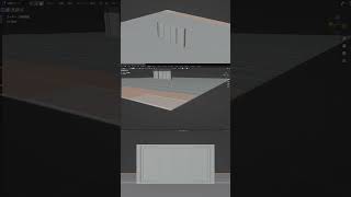自動ドア モデリングして動かしてみた【Blender】 #timelapse #modeling #shorts