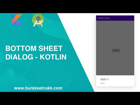 Bottom Sheet Dialog in KOTLIN LANGUAGE