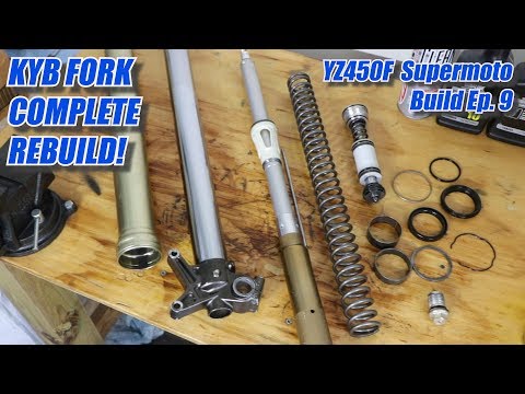YZ450F Supermoto Build: KYB 48mm Fork Rebuild! + Giveaway Winner! Ep. 9