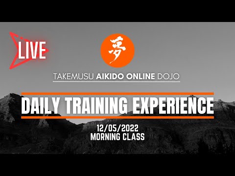 12/05/22 Morning Class - AIKIDO ONLINE - Daily Training Experience