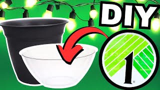 4FT DOLLAR TREE STACKED BOWL ORNAMENT DIY | MYSTERY BOX CHALLENGE