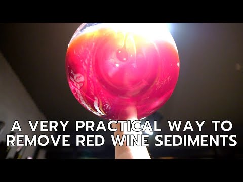 A very practical way to remove red wine sediments | Swirl Experience