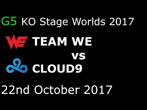 WE vs C9 Game 5 HIGHLIGHTS 2017 WORLDS QUARTERFINALS