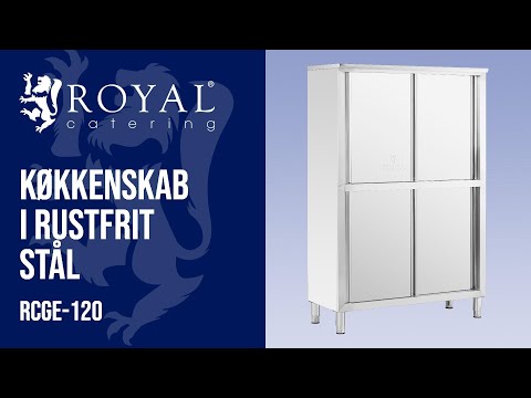 Produktvideo - Køkkenskab i rustfrit stål - 120 cm