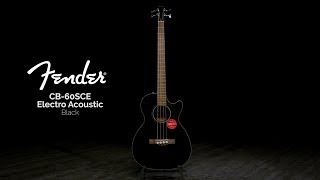 Video thumbnail for Fender CB-60SCE Electro Acoustic Bass, Black | Gear4music demo by Gear4music Guitars