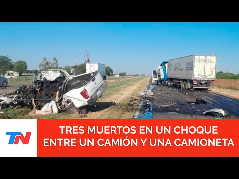 Tragedia en Entre Ríos: tres muertos tras el choque entre una camioneta y un camión con acoplado