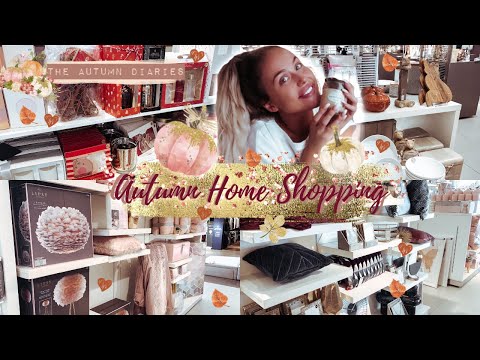 COME AUTUMN HOMEWARE SHOPPING WITH ME! NEW IN: Tkmaxx, Next Home, Poundland, Primark Home + Video
