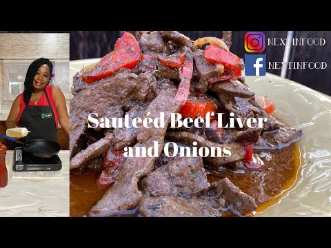 Jamaican Homemade Sautéed Beef Liver and Onions