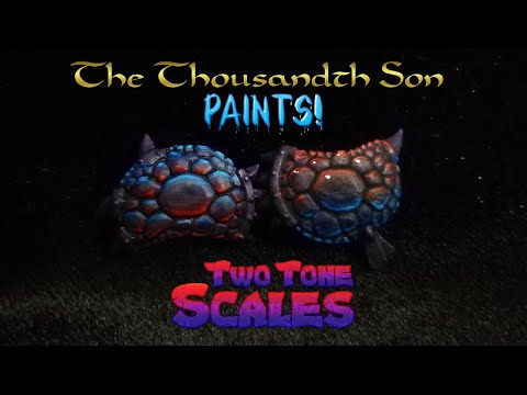 Warhammer painting tutorial - Two Tone Lizardmen Scales