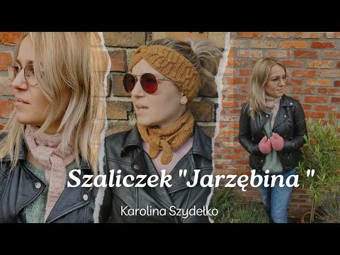 Szaliczek "Jarzębina" na szydełku, cz.2, Karolina Szydełko