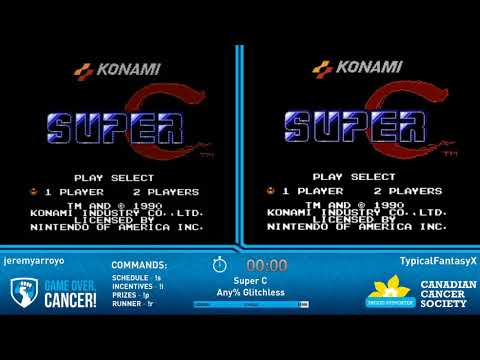 Game Over, Cancer! 2020 - Super C (Any% Glitchless) [jeremyarroyo, TypicalFantasyX]