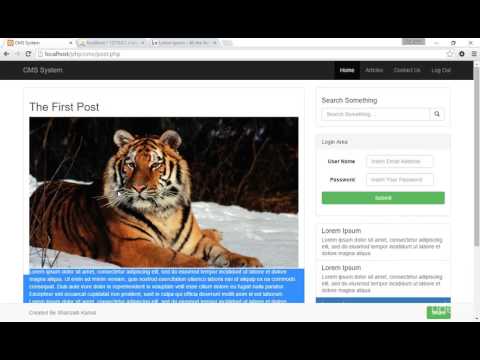 How to Creating database and Table for the CMS System Part 85
