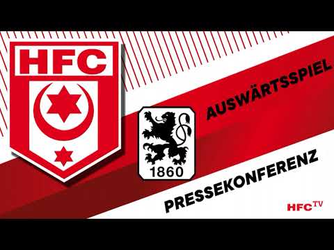 27. Spieltag 2021/22: 1860 München - Hallescher FC | Pressekonferenz nach dem Spiel