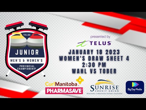 WAHL vs TOBER - 2023 TELUS Junior Men's & Women's Curling Championship - SHEET D
