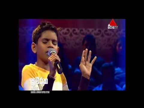 Sirasa junior super star sameera adeepakage Eda meda thura song 2018 01 28