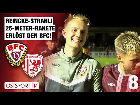Reincke's beam! 25-meter rocket saves BFC Dynamo vs. Greifswald | Regionalliga Nordost