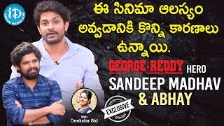 George Reddy Movie Actors Sandeep Madhav & Abhay Full Interview