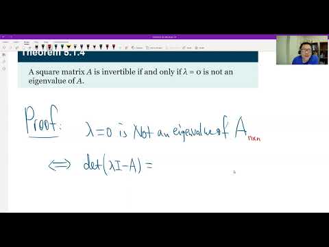 Theorem 5.1.4 (Eigenvalue and Invertibility)
