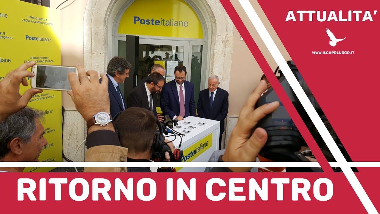 Poste Italiane in centro, festa per la riapertura