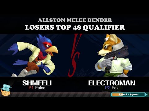 The Allston Melee Bender - Shmeeli (Falco) vs Electroman (Fox) - Pools Losers Top 48 Qualifier